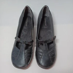 Zapatos para mujer Hush Puppies Mary Janes de cuero negro talla 9,5 hebilla mediana - Imagen 1 de 12