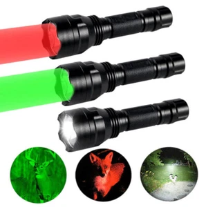 Linterna LED de caza Ultra Fire C8 monomodo rojo verde blanco + batería - Imagen 1 de 32