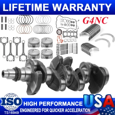 G4NC Engine Rebuild Kit For 2017 2018 2019 Kia Soul Plus Hatchback 4-Door 2.0L - Image 1 of 4