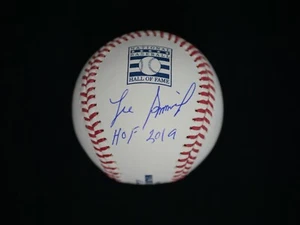 LEE SMITH SIGNED OFFICIAL HALL OF FAME BASEBALL INSCRIBED "HOF 2019" W/ JSA COA - Picture 1 of 2