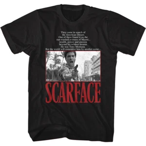 Camiseta para hombre Scarface Movie Tony Montana Miami Wealth Power & Passion Al Pacino - Imagen 1 de 3