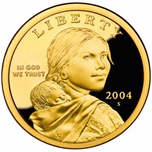 2004 S Native American Sacagawea Dollar Cameo Proof - Picture 1 of 1