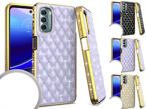 Für Motorola Moto G Stylus 5G 2022 Hülle Spot Diamond Bling Nieten Cover + Hebelwerkzeug - Bild 1 von 6