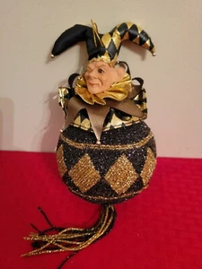 Difícil de encontrar retirado 7” Wayne Kleski bufón adorno de Navidad renacimiento - Imagen 1 de 4