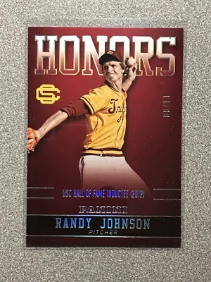 2015 Panini Collegiate USC Honors Silver Randy Johnson /99 - Flat S/H - Image 1 of 3