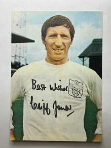 Autograph CLIFF JONES-59 Caps WALES-WC58-Tottenham-Swansea-Fulham-signed - Picture 1 of 2