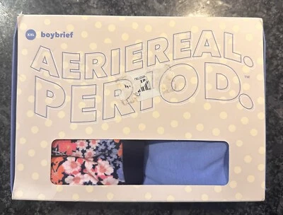AERIE REAL Boy Brief Period Undie Sz XXL Boybrief NIB American Eagle Women Ski M - Изображение 1 из 2