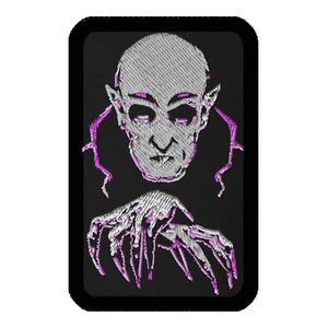 Classic Vampire Nosferatu Embroidered Patch Dracula Iron On Applique - Picture 1 of 1