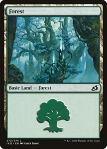 10x FOREST Basic land (mixed art) - NM - Ikoria - SPARROW MAGIC - Picture 1 of 2