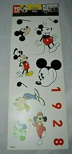 NEW 90 Years Of Magic Disney 1928 MICKEY MOUSE WALL DECALS AUTOCOLLANTS - Picture 1 of 4