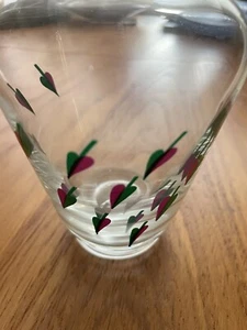 Vintage Small Glass Vase with Enameled Pattern - Picture 1 of 3