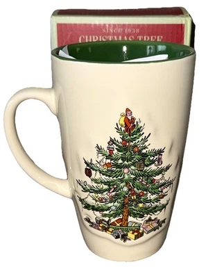 Spode Chistmas Tree 22 oz. Latte Mug New In Box Holidays Hot Cocoa Christmas - Image 1 of 4