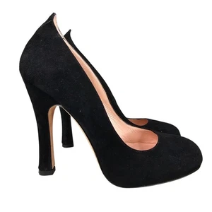 Agent Provocateur Womens Black Suede Heels Size UK 4 - Picture 1 of 8