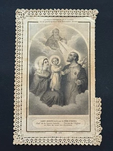 holy card santino merlettato canivet "LETAILLE PL. 426 SAGRADA FAMILIA" - Picture 1 of 2
