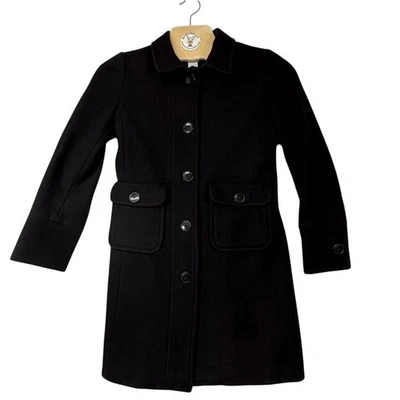 GAP Women's Wool Blend Black Button Front Coat XS – Classic Winter Jacket - Image 1 of 4