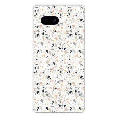 Custodia in silicone stampato compatibile con Google Pixel 7a Terrazzo color - Immagine 1 di 4