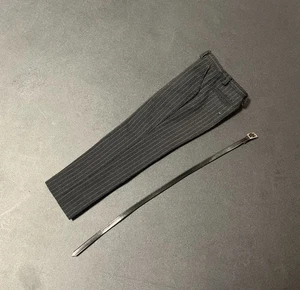 1/6 Scale Male Soldiers Clothes Black stripes Western Style Pants Trousers&Belt - Picture 1 of 2