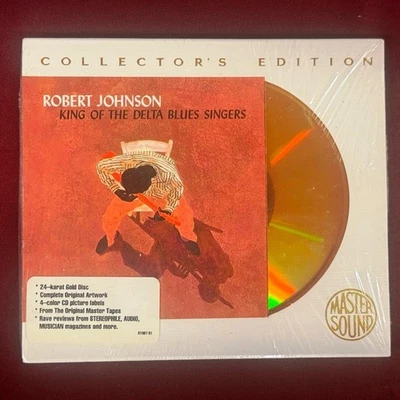 Master Sound Robert Johnson King Of The Delta Blues Singers 24kt Gold CD New Foto 1 de 2