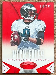 Lámina de fútbol americano Nick Foles #72 rojo certificado Panini 2014/249 Philadelphia Eagles - Imagen 1 de 2