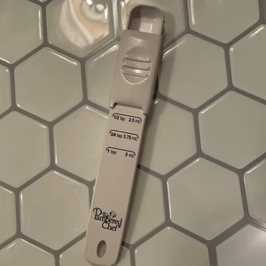 The Pampered Chef weiß verstellbar Messlöffel Esslöffel - Bild 1 von 5