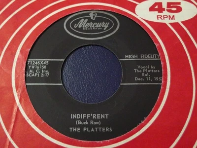 THE PLATTERS-INDIFF'RENT-MERCURY - Image 1 of 2