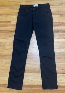 DUER Men's 27x30 Black Jeans Denim Cotton Slim Fit Pants Lyddell Canada Made - Picture 1 of 12