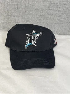 Youth Florida Marlins snapback baseball hat New Adjustable Black One Size - Picture 1 of 9