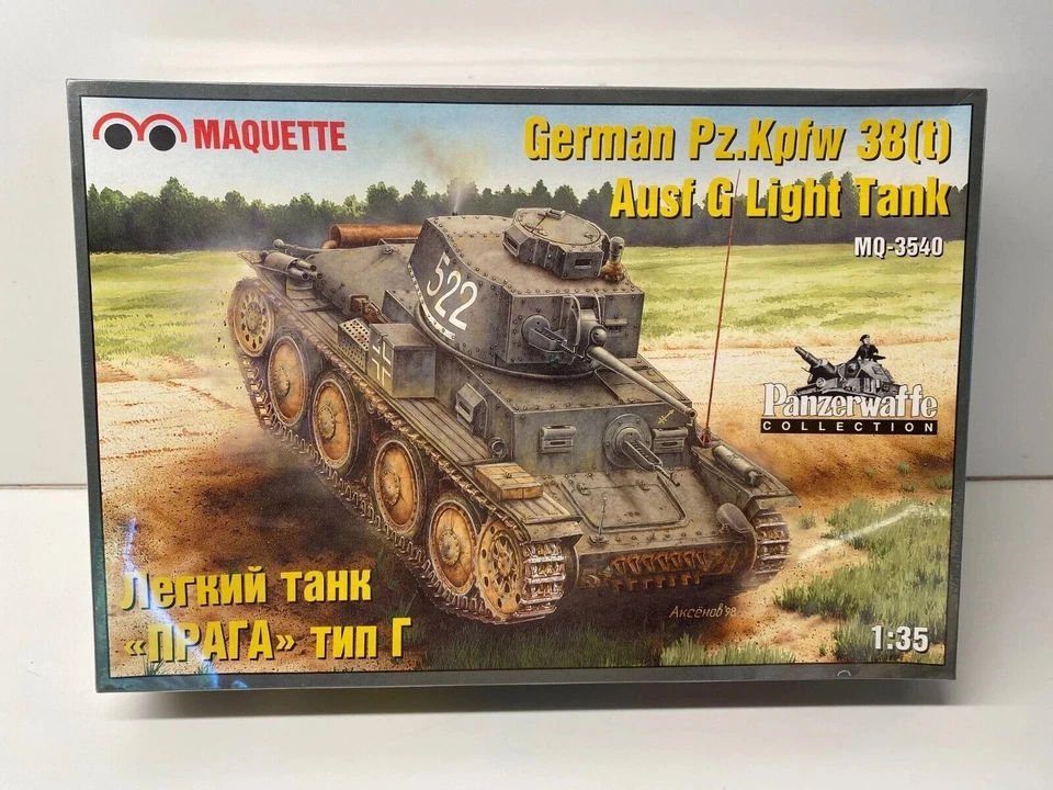 MAQUETTE MQ-3540 German Pz.Kpfw.38(t) Ausf.G light Tank 1/35 (leggi descrizione) - Immagine 1 di 1