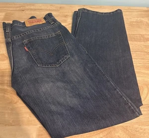Levi's 505 Boys 14 Regular Straight Fit Denim Jeans 27x27 - Picture 1 of 9