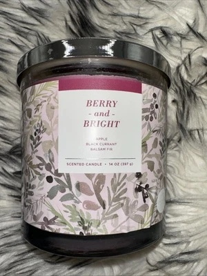 SONOMA 3 Wicks 14 盎司浆果亮全新 — 第 1/4 张图片