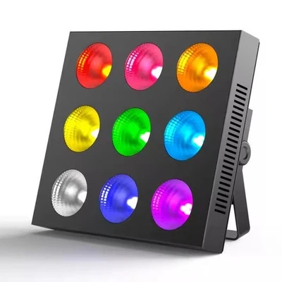 9 Eyes Matrix Light 9x12W RGBW Pixel Dot Wash Effect DMX LED Stage Par DJ Light - Image 1 of 4