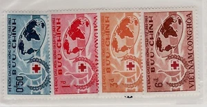 SOUTH VIETNAM Sc 219-22 NH set of 1963 - Red Cross - Picture 1 of 1