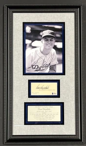 Don Drysdale ( Los Angeles Dodgers) signed Custom framed display BAS (MV9) - Picture 1 of 5