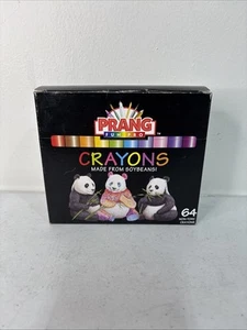 Prang Fun Pro Crayons Made From Soybeans Rare 64 Count Box Environment Friendly - Picture 1 of 2