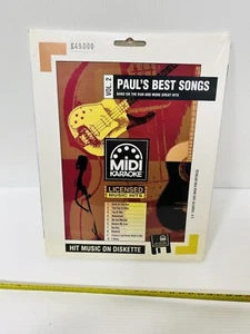 PAUL’S Best Songs Midi Karaoke Diskette PC Software Sealed Neu - Bild 1 von 2