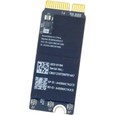 Apple Macbook A1398 A1502 2015 Drahtlose Bluetooth 4.0 BCM943602CS 653-0194 - Bild 1 von 2