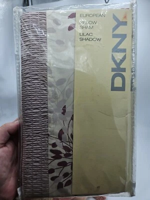 New DKNY European Sham 26"x26" "Lilac Shadow" Purple White Floral - Image 1 of 3