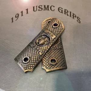 Hand Grip Panel Set for 1911 Series Airsoft USMC Marine Corps Eagle Edition - Picture 1 of 6