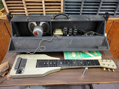 Rare 1950s Supro 60 Lap Steel Guitar with Built in Tube Amplifier - Image 1 of 4