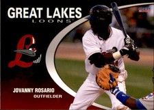 2008 Great Lakes Loons Choice #22 Jovanny Rosario Dominican Republic DR Card