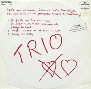 Trio Da Da Da 3 track German 12" - Picture 1 of 1