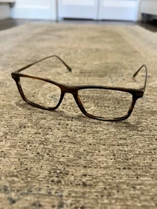 John Varvatos V403 brown tortoise made Japan eyeglasses frames 56 16 145 - Picture 1 of 9