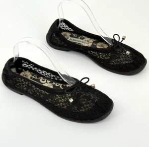 Vtg Y2K No Boundaries Womens Flats Summer Crochet Ballet Retro Vacation Size 8 - Picture 1 of 8