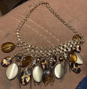 Style and Co. Halskette Statement Goldfarben Strass’s Perlenkette. 18 Zoll - Bild 1 von 2