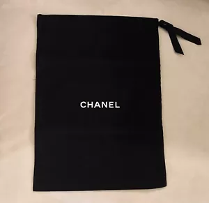 Chanel Scarpe Portafoglio Portapolvere Portaoggetti da Viaggio - 15,75" x 11,25", NERO - NUOVO - Foto 1 di 5