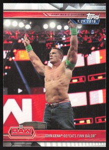 2019 Topps WWE Road To WrestleMania John Cena Defeats Finn B�lor #24