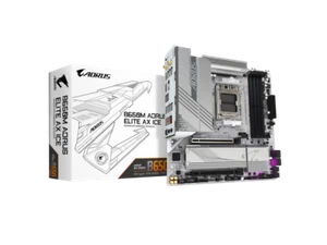 GIGABYTE B650M AORUS ELITE AX ICE AM5 LGA 1718 AMD B650 M-ATX Motherboard, DDR5, - Picture 1 of 6