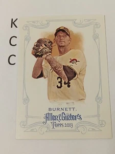 2013 Topps Allen & Ginter's #199 A.J.Burnett Pittsburgh Pirates - Picture 1 of 2