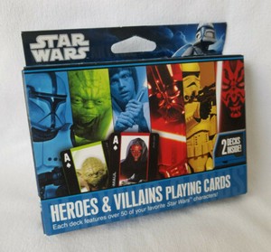 BRAND NEW, NEVER OPENED Cartamundi Star Wars Heroes and Villains Playing Cards 