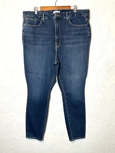 GOOD AMERICAN Jeans Good Legs Crop Jeans Plus Size 24W Raw Hem Pocket Distress - Bild 1 von 11